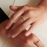 Wilderness Trilogie 18K Guld Ring m. Hvide & Gule Lab-Grown Diamanter