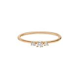 Wilderness Trilogie Goldring aus 18K mit Labordiamanten