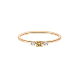 Wilderness Trilogie 18K Guld Ring m. Hvide & Gule Lab-Grown Diamanter