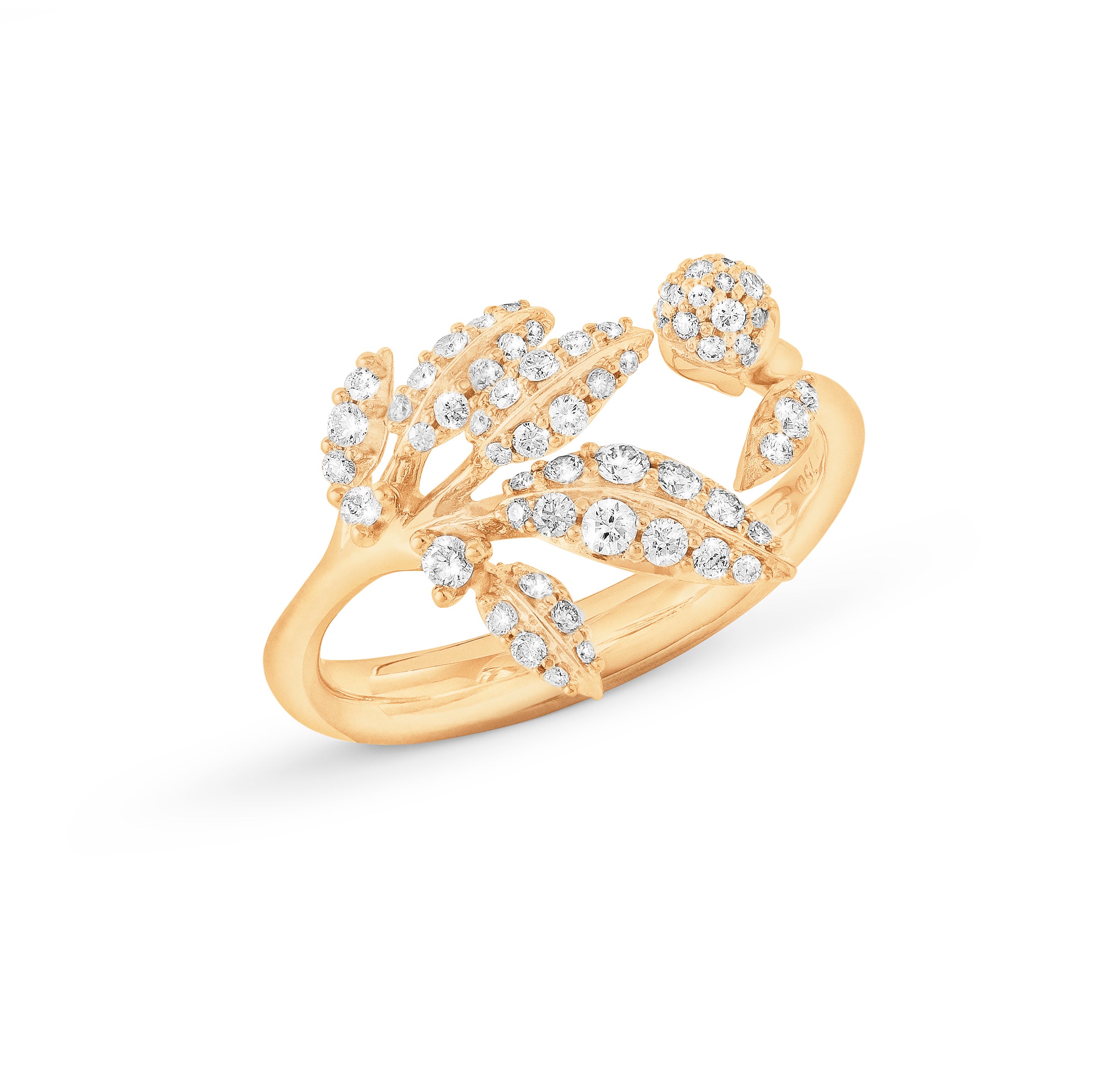 Winter Frost 18K Guld Ring m. Diamanter