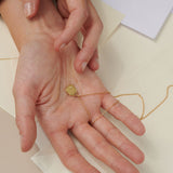 World Gold Day Bi 18k Guld Halskæde w. Diamant