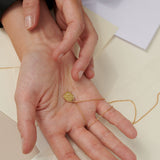 World Gold Day Bee 18K Gold Pendant w. Diamond