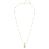 Alphabet 18K Gold, Rosegold or Whitegold Inital G Pendant w. Solitaire Lab-Grown Diamond