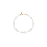 Eden 14K Gold Bracelet w. White Pearls