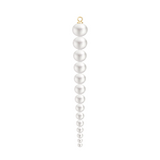 Evie 14K Gold Earring-Pendant w. White Pearls