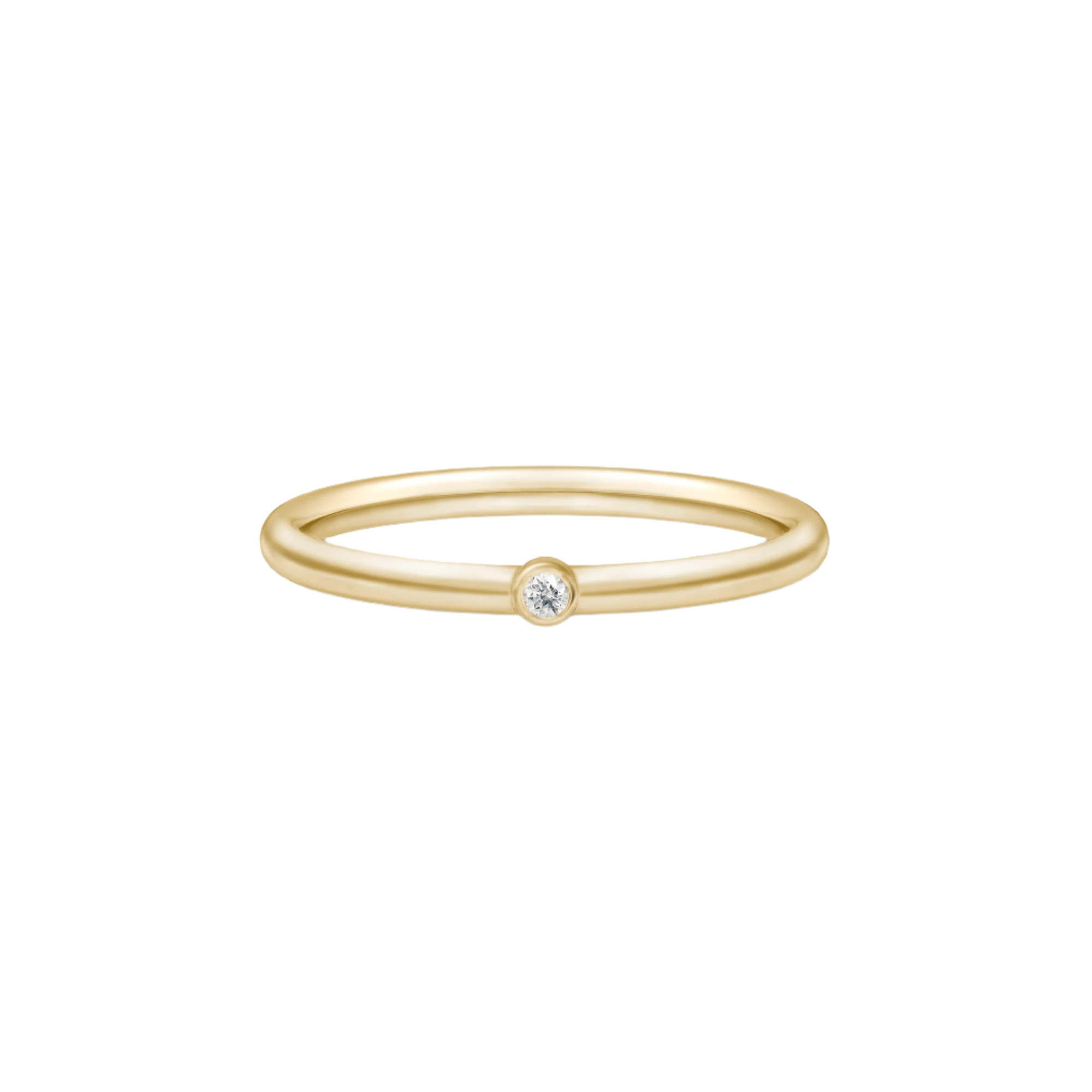 Purity 14K Gold Ring w. Diamond