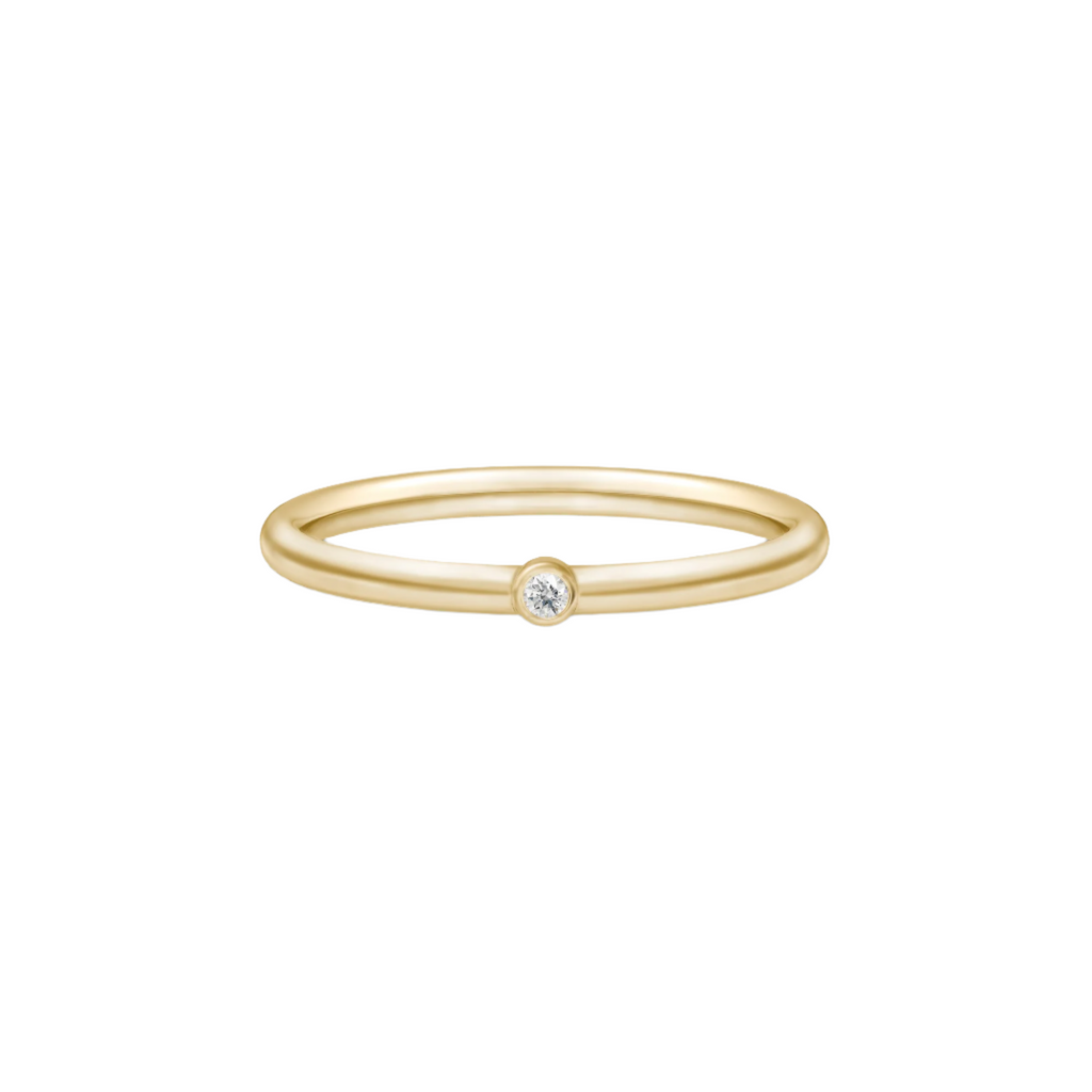 Purity 14K Guld Ring m. Diamant