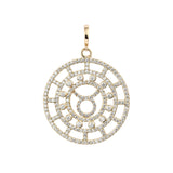 Zodiac Pavé Taurus 18K Gold or Whitegold Pendant w. Diamonds