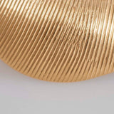 Small Leaves 18K Gold Hoops w. Diamonds