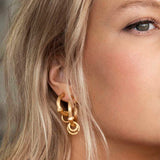 Small Nature 18K Gold Hoops