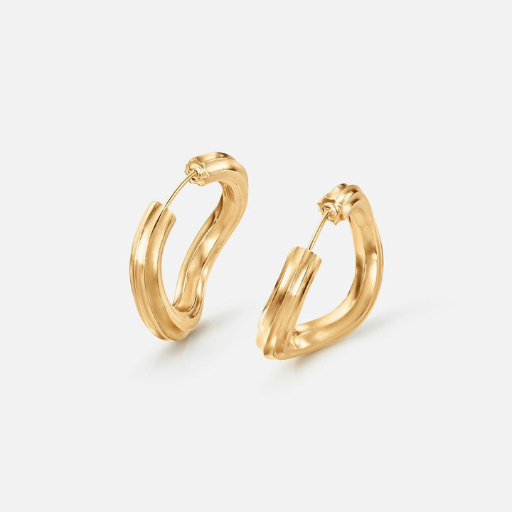 Under The Sea Large 18K Gold Hoops