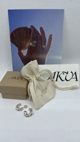 Puka I Silver Hoops
