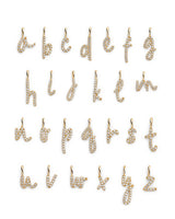 Initial H 14k Gold Necklace w. Lab-Grown Diamonds