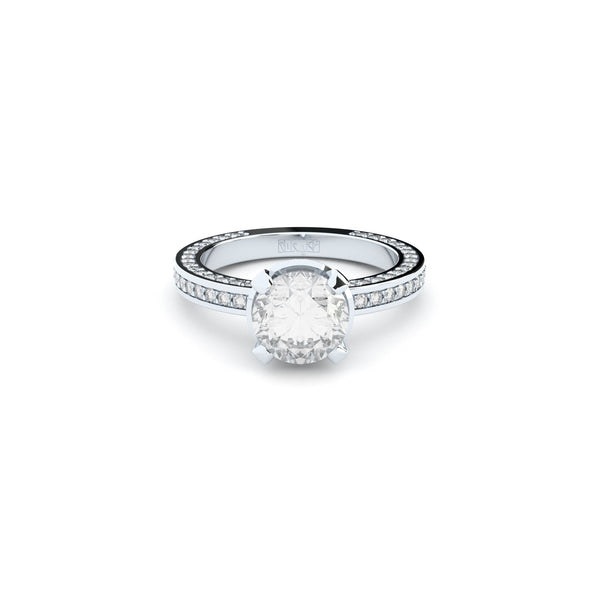 Grace avant garde 18K Hvidguld Ring m. Lab-Grown Diamanter