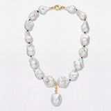 Baroque Pearl 18K Gold Necklace