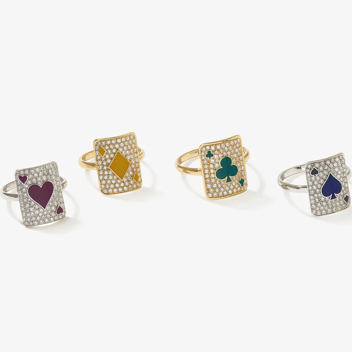 Lucky Harmonie Pinkie 18K Gold Ring w. Lab-Grown Diamonds