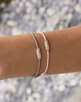 Pavé Cord Green 14k Whitegold Bracelet w. Lab-Grown Diamonds