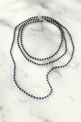 Sort Perle & Guld Perle 18k Guld Halskæde