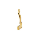 Branch Hoop 16 Gold Plated Earring
