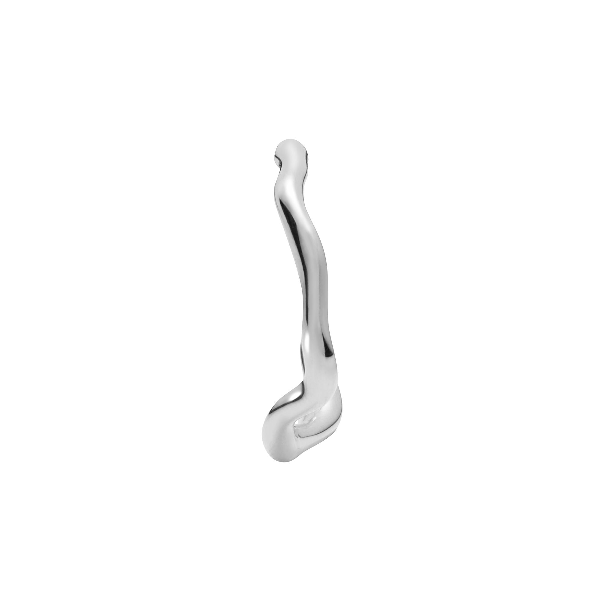 Branch Hoop 16 Silver Earring