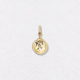 Small Sun Disc 18K Gold Pendant