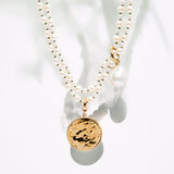 Sun Disc 18K Gold Pendant