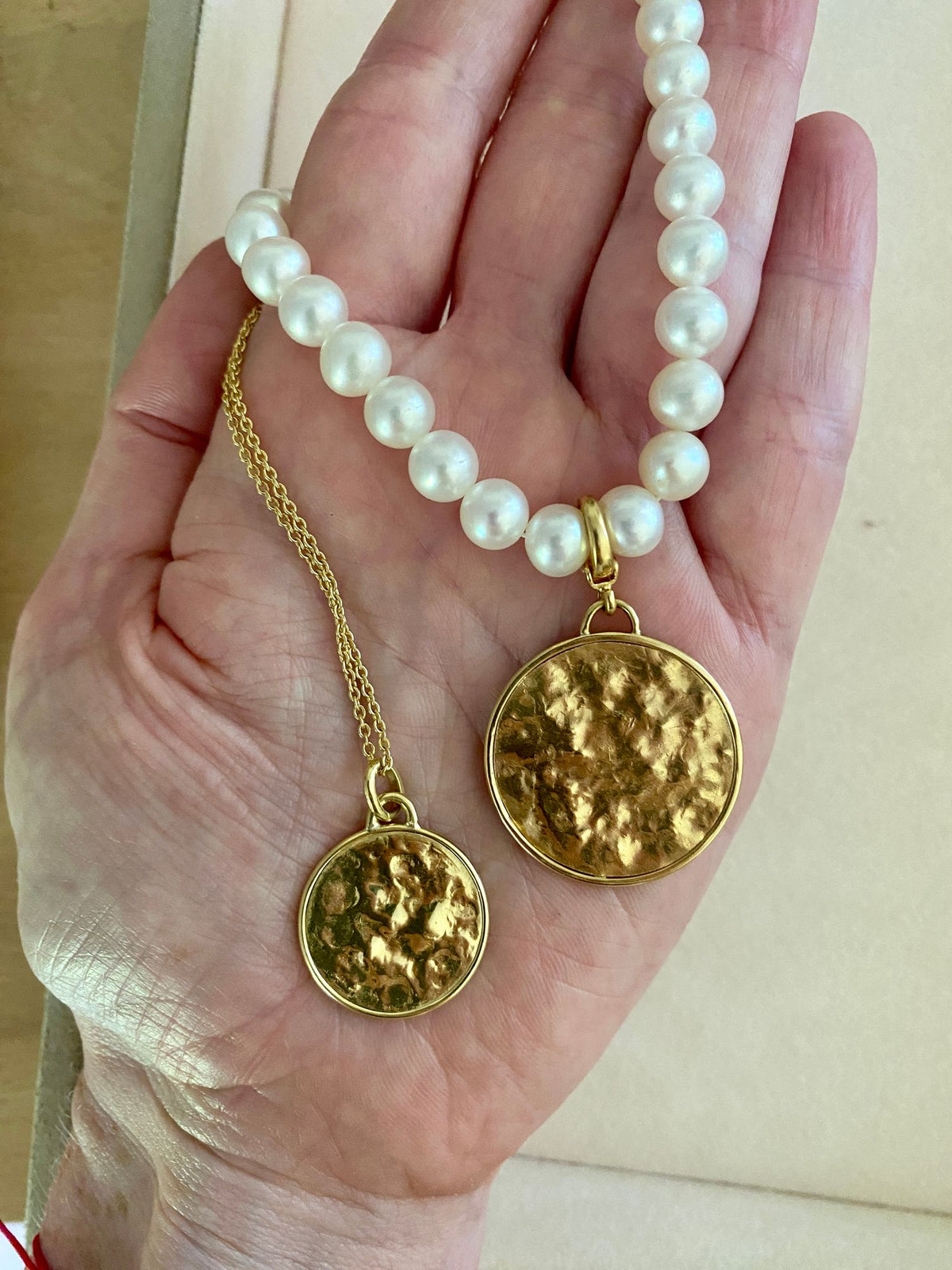 Sun Disc 18K Gold Pendant