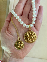 Sun Disc 18K Gold Pendant