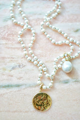 Sun Disc 18K Gold Pendant