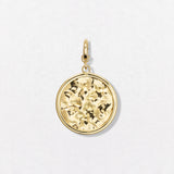 Sun Disc 18K Gold Pendant