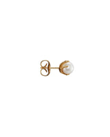 Tiny Claw Gold Plated Stud w. Pearl