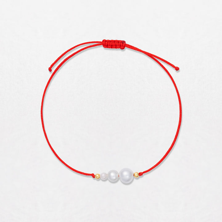 Pearl Cord 18K Gold Bracelet