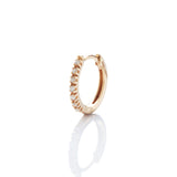 Dita Mini 18K Gold Hoop w. Diamonds