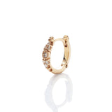 Mini paradis 18k Guld Hoop m. Diamanter