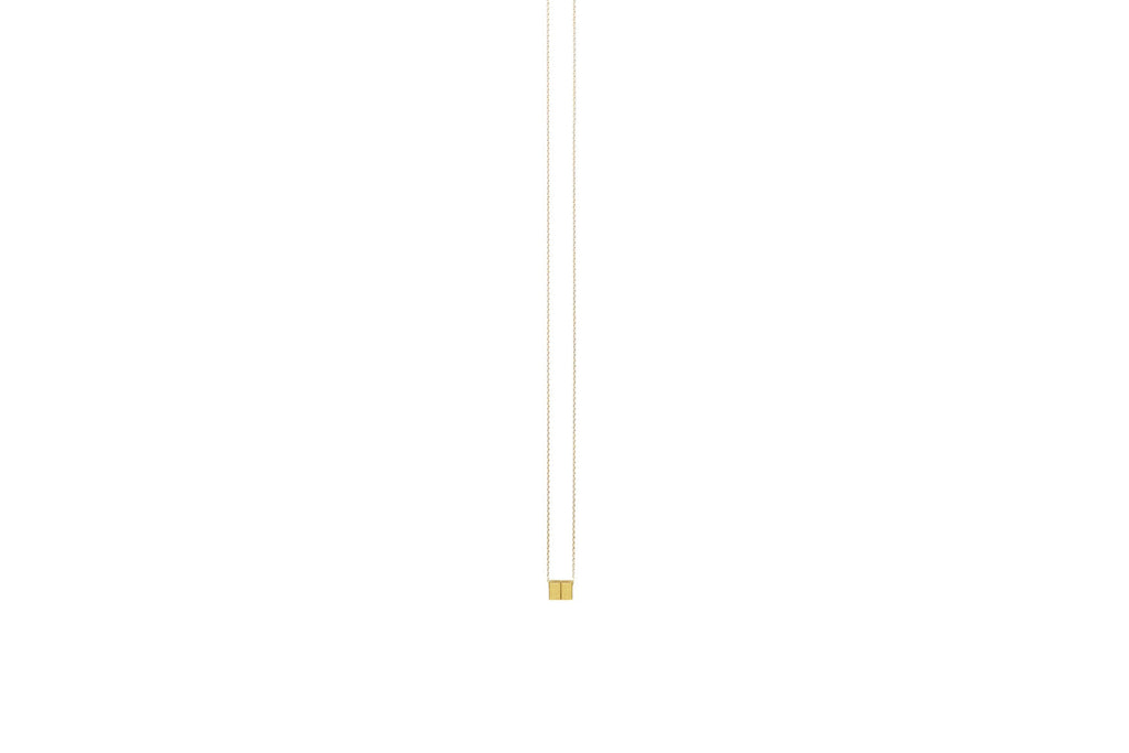 Cube 18K Gold Necklace