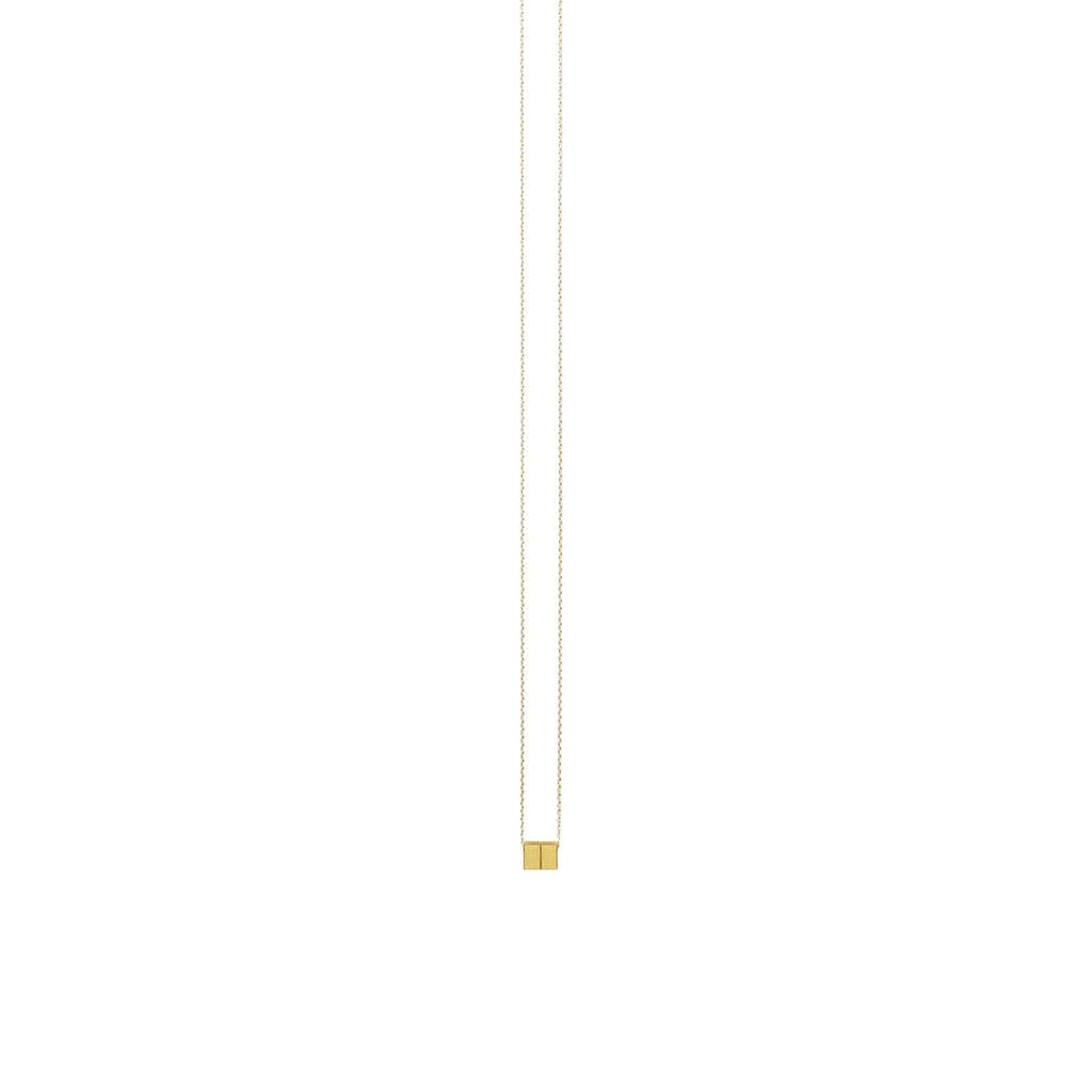 Cube 18K Gold Necklace