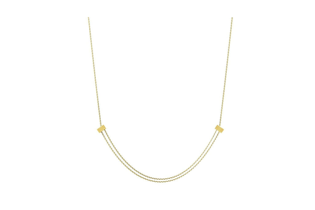 Cube 18K Gold Necklace
