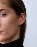 Arrow Pavé 14k Whitegold Studs w. Diamonds