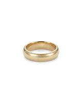 Domed 14K or 18K Gold or Whitegold 6mm Band Ring
