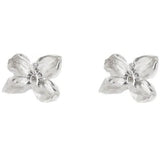 Lilac Flower Silver Earrings