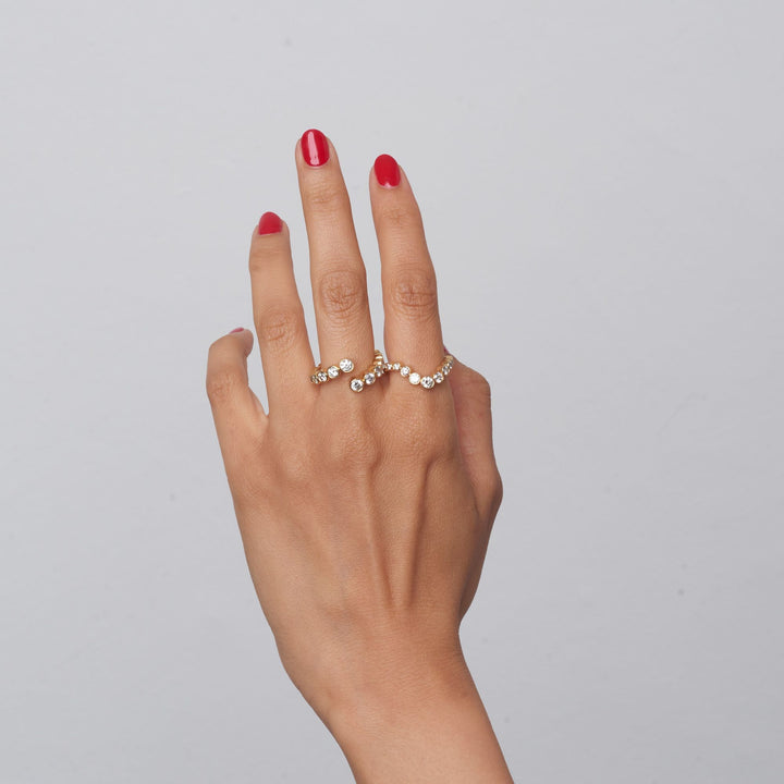 Ersa 14K Gold Ring w. Diamonds