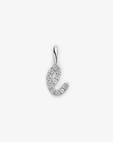 Initial E 14k Whitegold Necklace w. Lab-Grown Diamonds