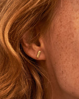 Facet Bar 14K Whitegold Studs