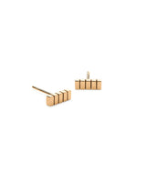 Facet Bar 14K Gold Studs