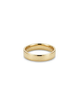 Flat 14K or 18K Gold or Whitegold 5mm Band Ring
