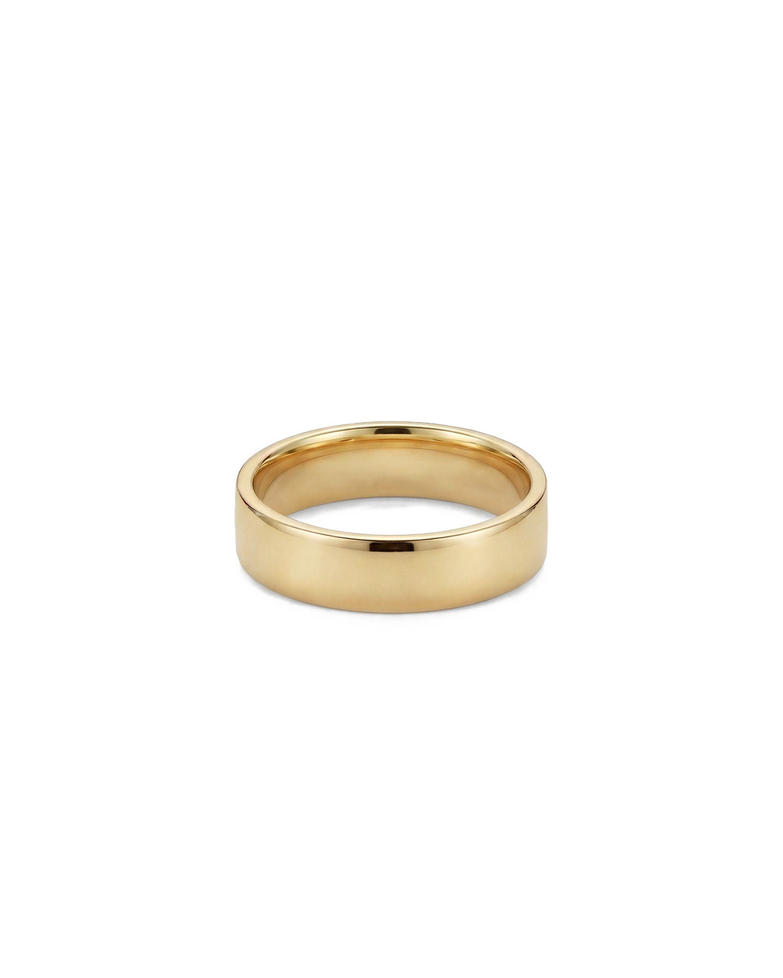 Flat 14K eller 18K Guld eller Hvidguld 6mm Ring