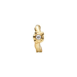 Flora 5 14K Guld Huggie m. Lab-Grown Diamant