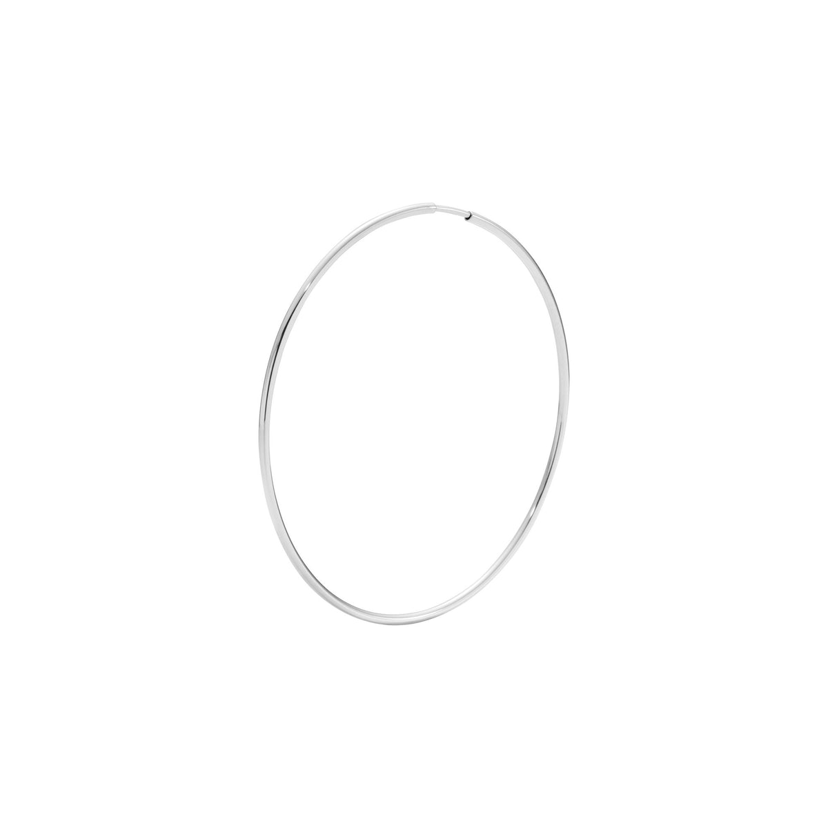 Gossamer 50 Hoop 14K White Gold Hoop