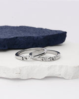 Becoming Girl 14K or 18K Whitegold Ring w. Lab-Grown Diamond