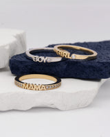 Becoming Girl 14K or 18K Whitegold Ring w. Lab-Grown Diamond